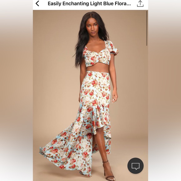 Lulus Easily Enchanted Two Piece Set - Picture 1 of 12